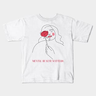 Mental Health Matters Mental Health Awareness Kids T-Shirt